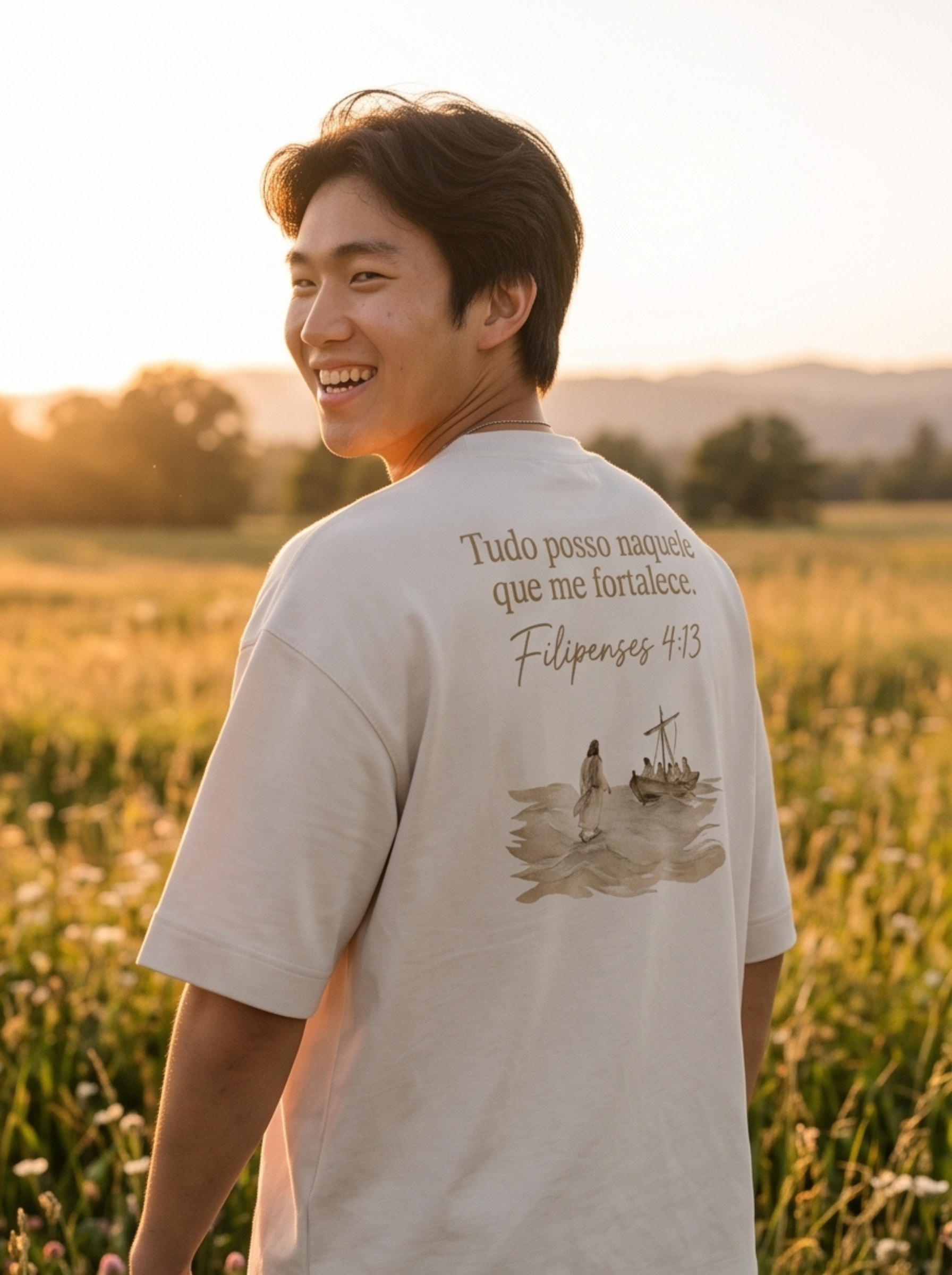Camiseta Oversized Filipenses 4:13