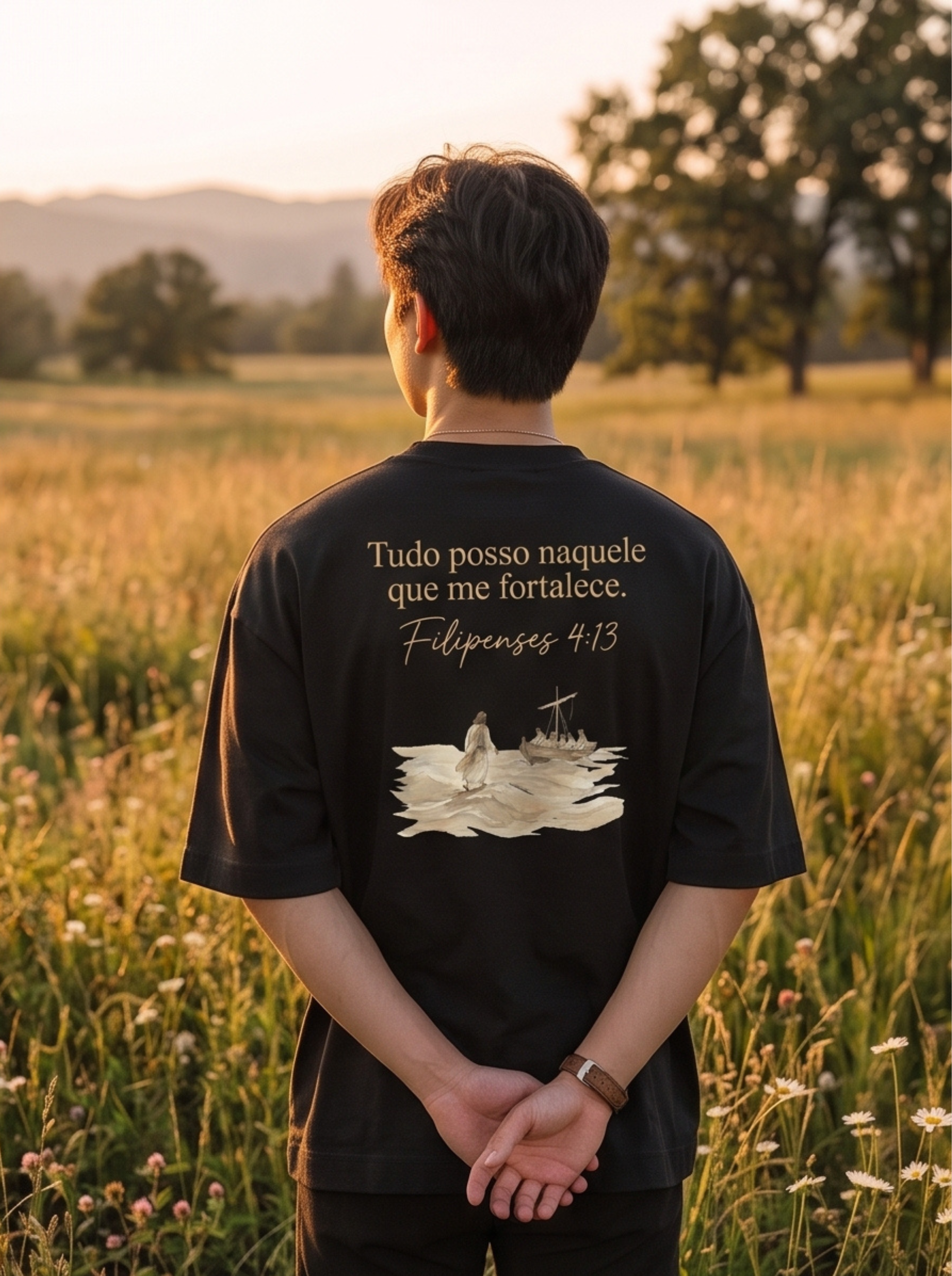 Camiseta Oversized Filipenses 4:13