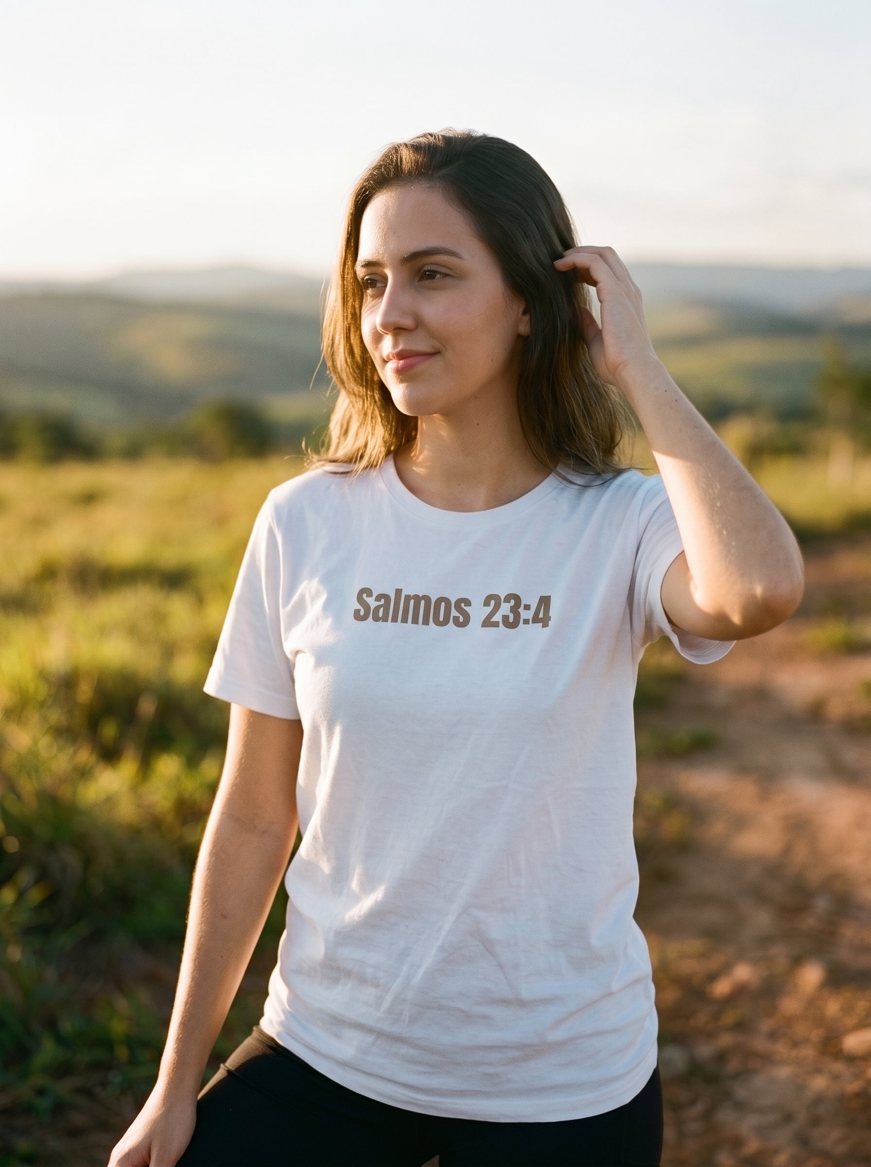 Camiseta Básica Premium Salmos 23:4