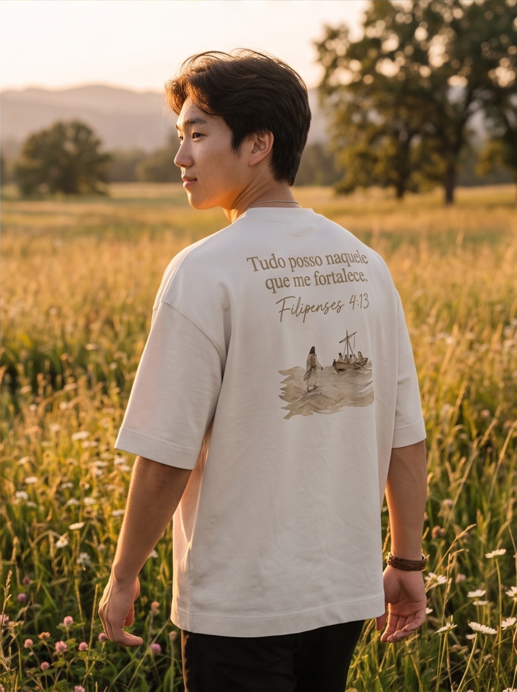 Camiseta Oversized Filipenses 4:13