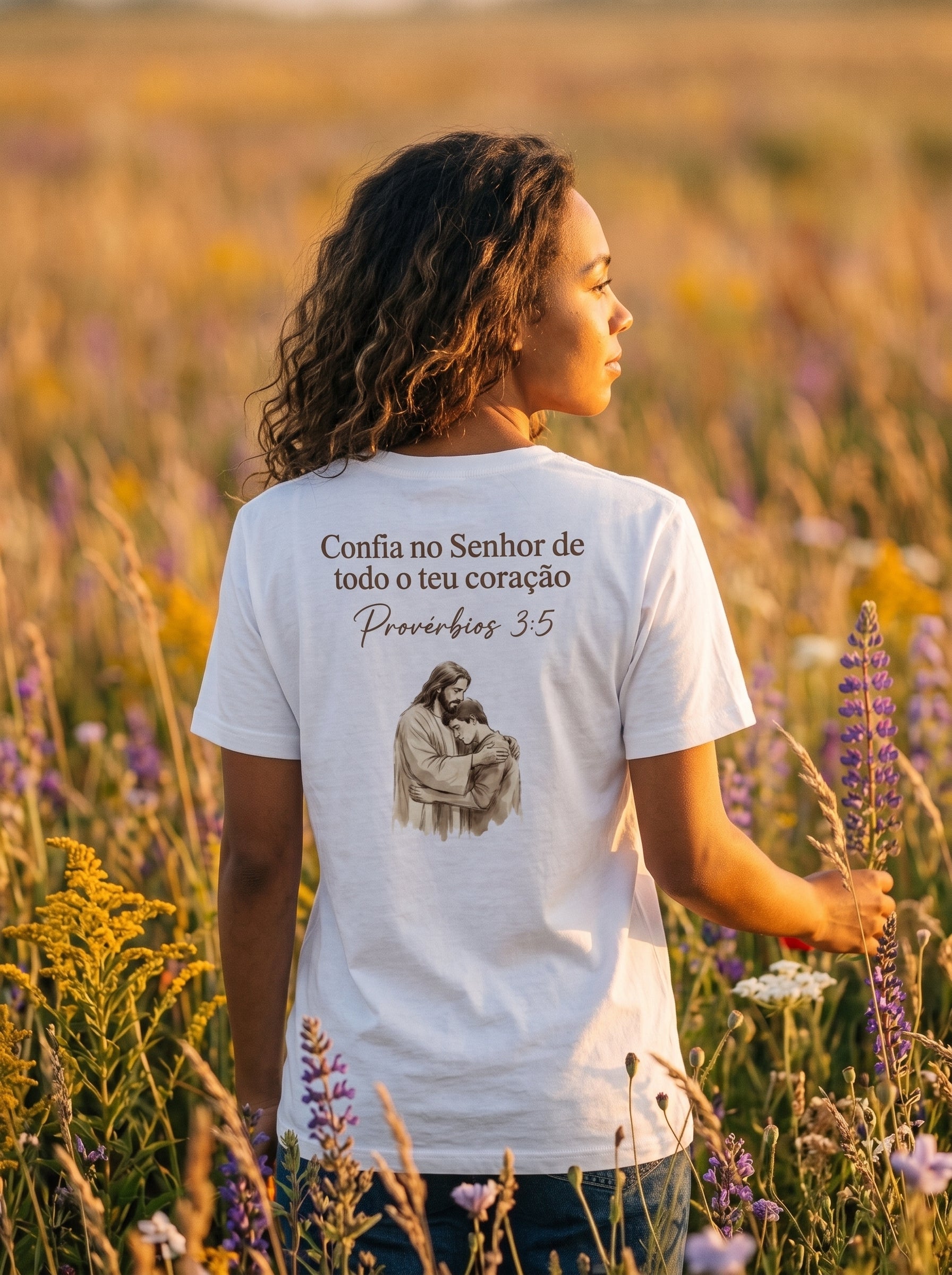 Camiseta Básica Premium Provérbios 3:5