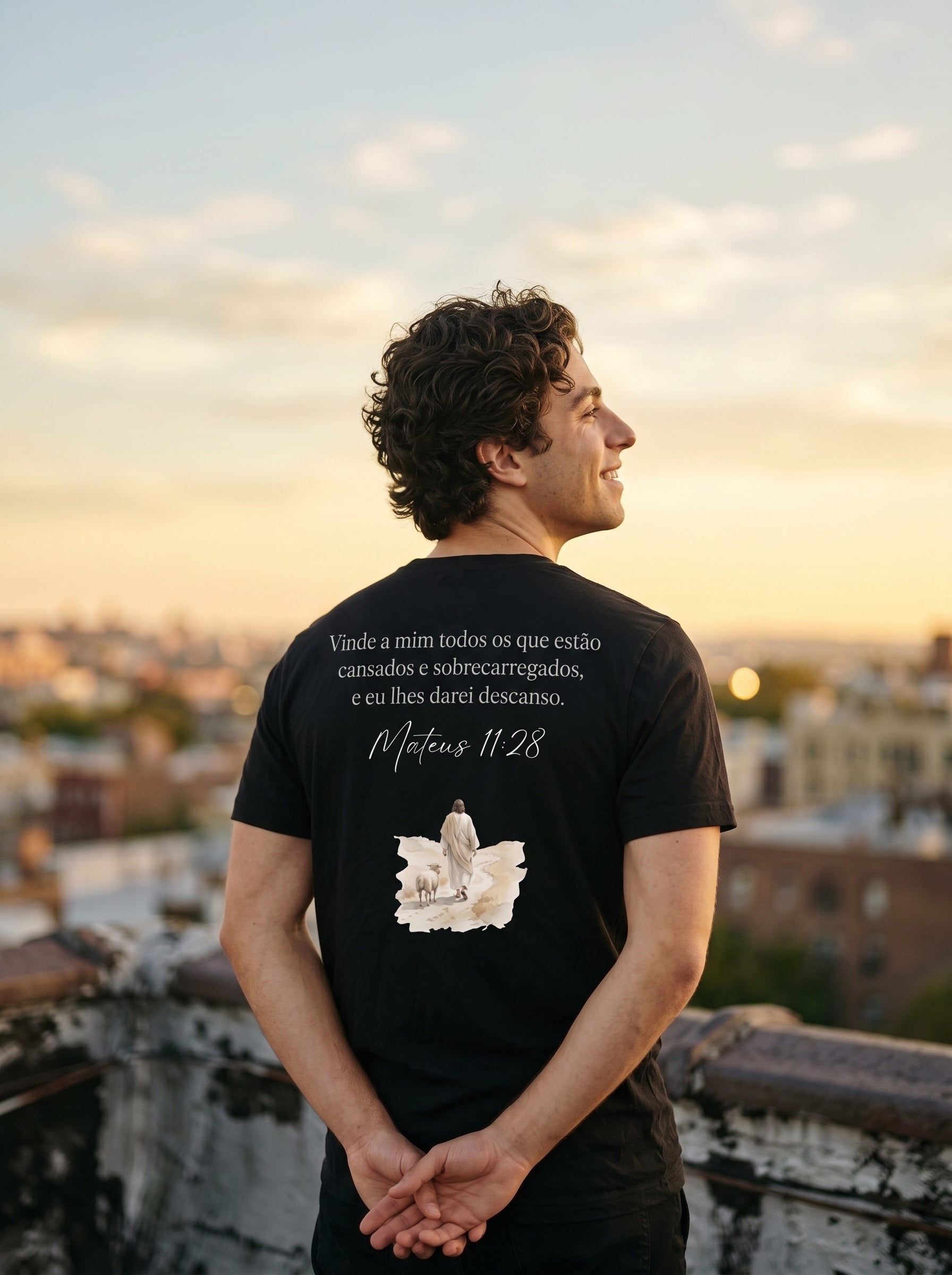 Camiseta Básica Premium Mateus 11:28