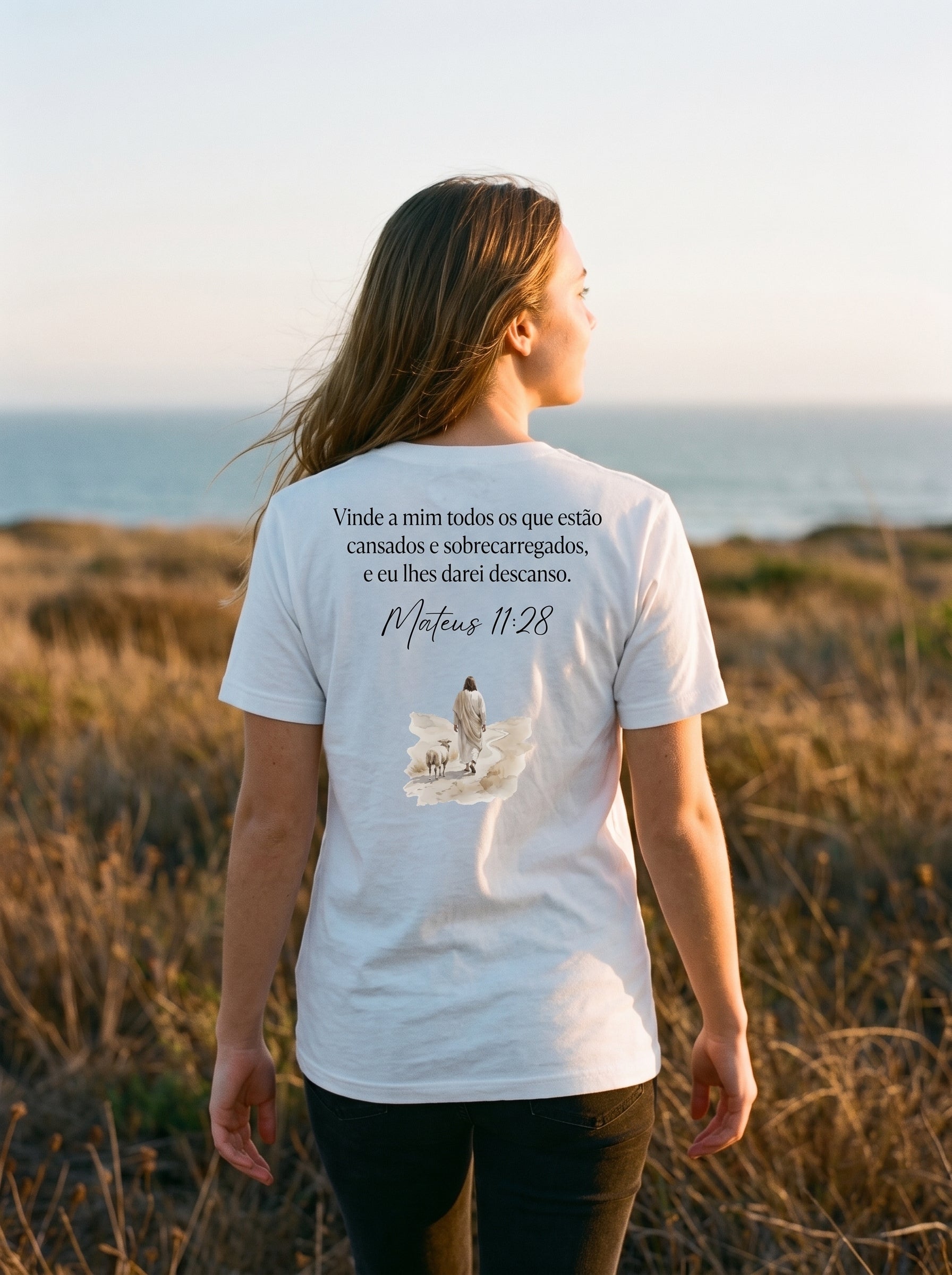Camiseta Básica Premium Mateus 11:28