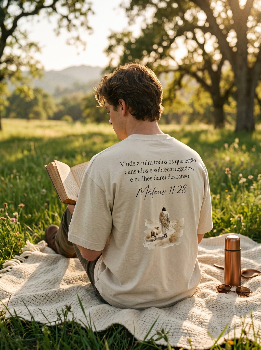 Camiseta Oversized Mateus 11:28