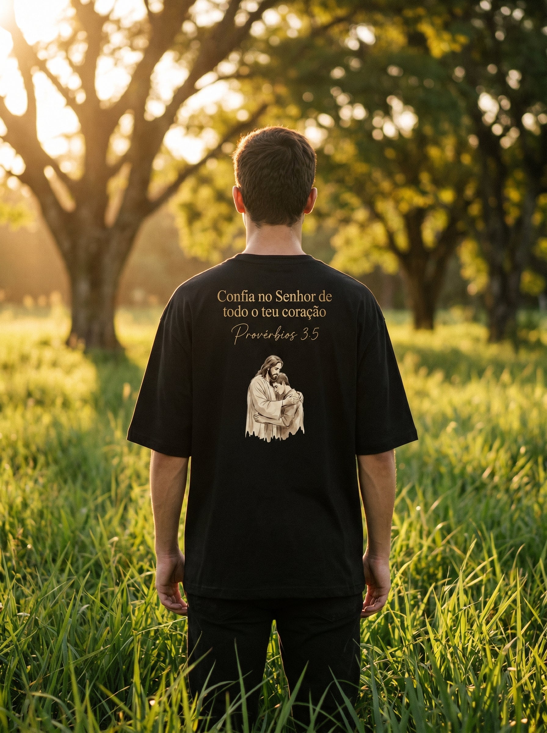 Camiseta Oversized Provérbios 3:5