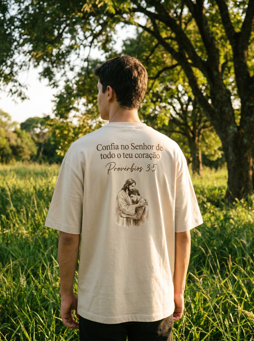 Camiseta Oversized Provérbios 3:5