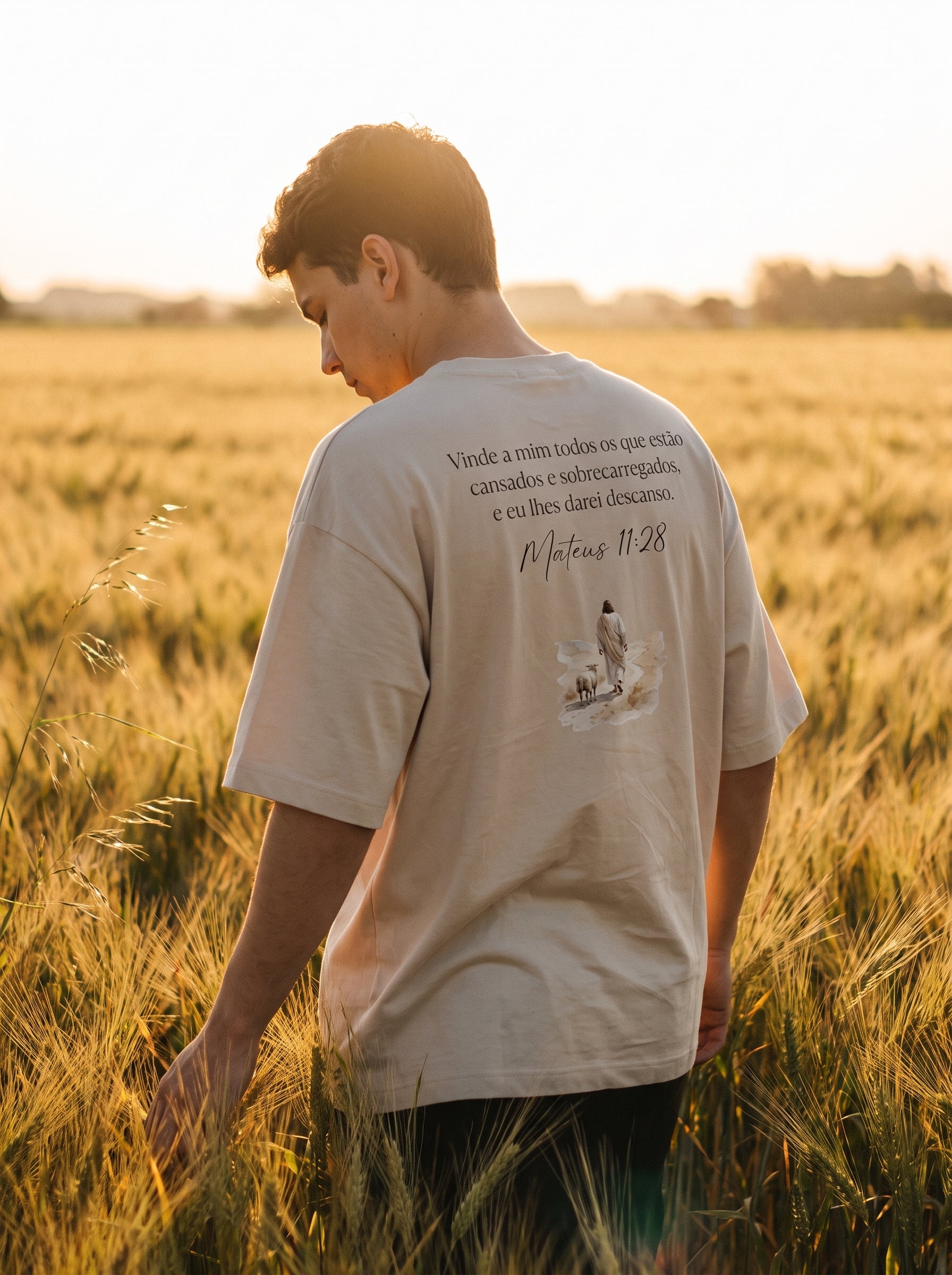 Camiseta Oversized Mateus 11:28